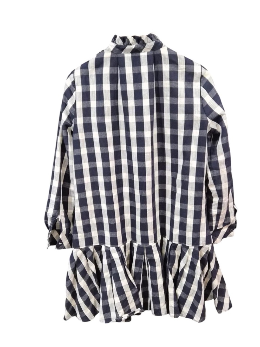Tuckernuck | Blue and White Ruffled Bottom Dress | Size Small - Picture 5 of 6